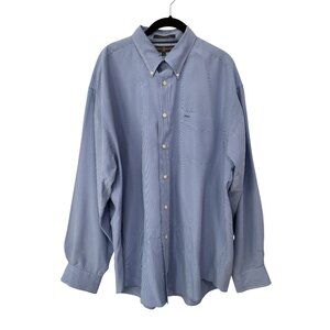 Tommy Hilfiger Golf Checkered Button Down Shirt Men XL Collared Blue Performance